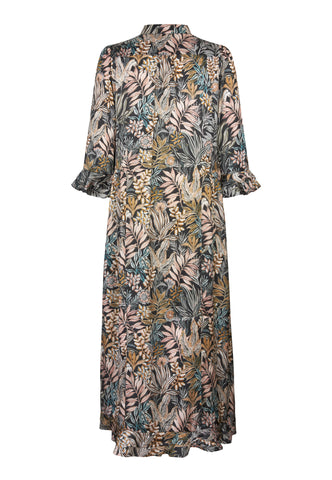 RosannaDea long silk dress AW/25 Sencha Black