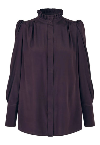 RobertaDea Silk blouse AW26, Berry Wine