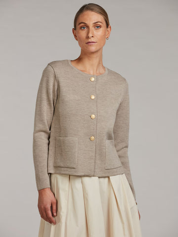 Stina cardi SS/26, gold, Beige