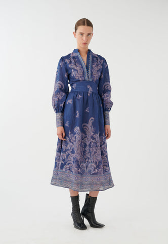 Alondradea linen dress SS24, Ornamental