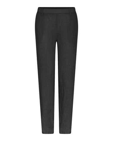 Babett long linen pants, SS24, Black