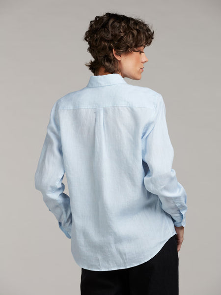 Siri linen shirt SS/26, Lt blue