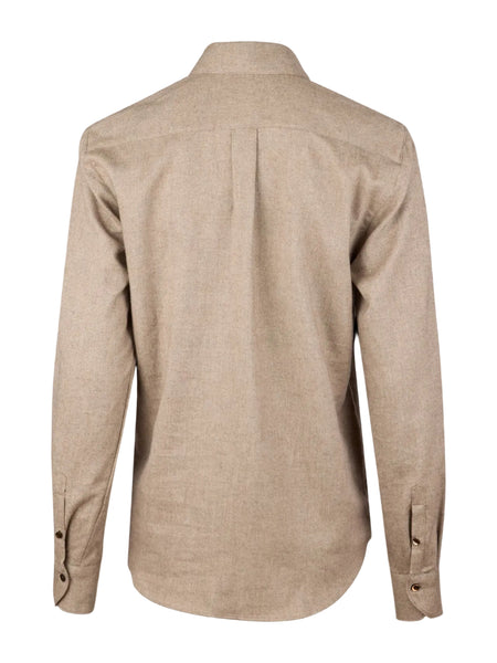 Siri flannel shirt, AW26, beige melange