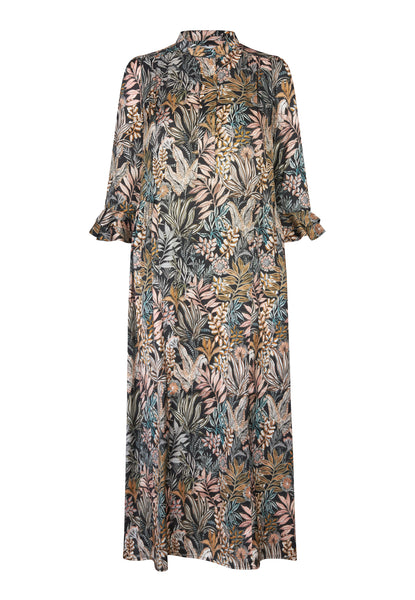 RosannaDea long silk dress AW/25 Sencha Black