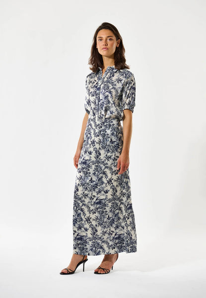 VioletaDea silk shirt SS/26, Royal Garden