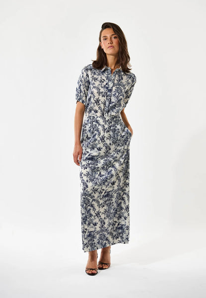 VioletaDea silk shirt SS/26, Royal Garden