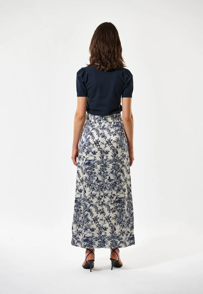 CelinaDea long silk skirt SS/26, Royal Garden