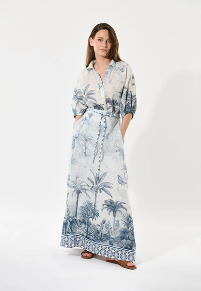 Larissadea linen skirt SS25, Empire