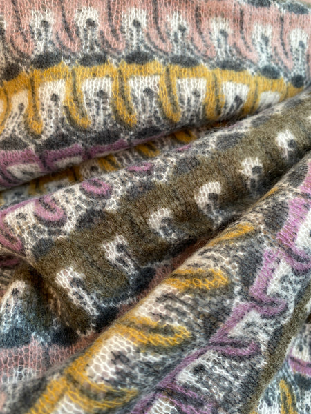 Hemisphere cashmere scarf, 90X200, fluffy multi