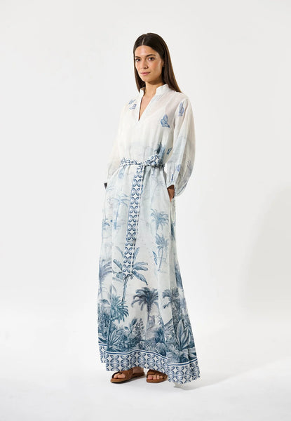 SalmaDea linen dress, SS25, Empire