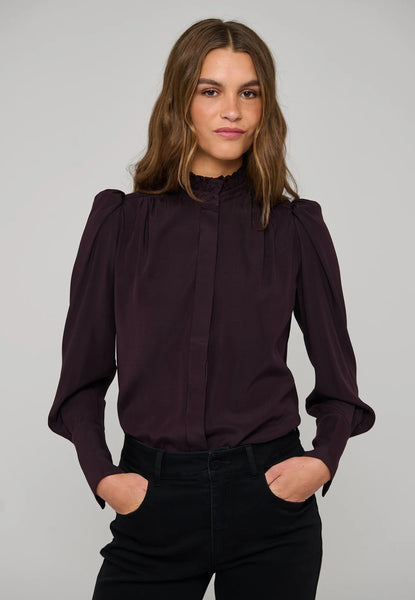 RobertaDea Silk blouse AW26, Berry Wine