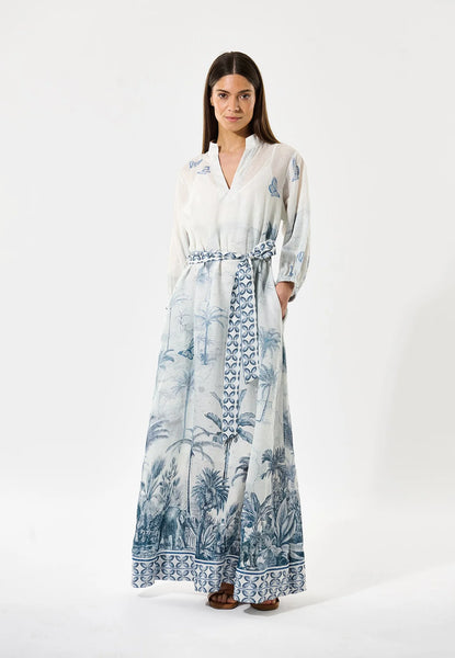 SalmaDea linen dress, SS25, Empire