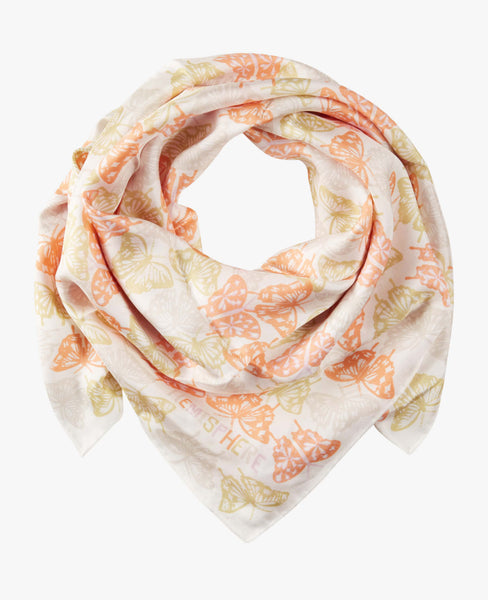 Hemisphere silk scarf 90 X 90 butterfly