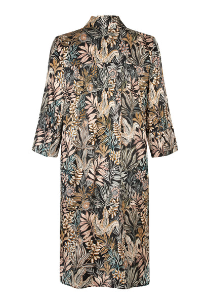 KamillesDea Silk dress AW25, Sencha Black