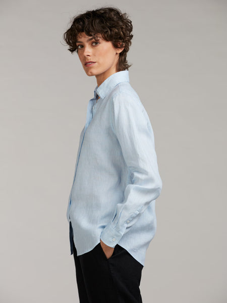 Siri linen shirt SS/26, Lt blue