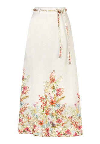 Larissadea linen skirt, SS25, Poetic
