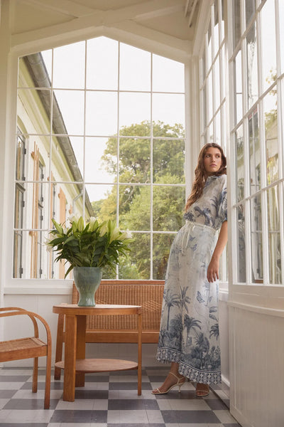 Larissadea linen skirt SS25, Empire