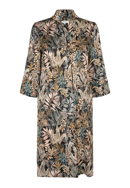 KamillesDea Silk dress AW25, Sencha Black