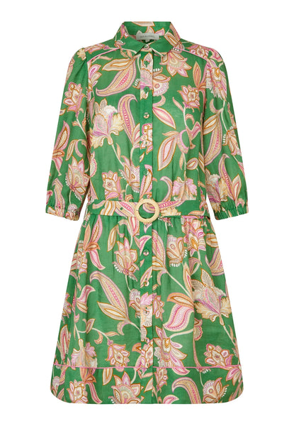 MaryDea short dress, Paisley green