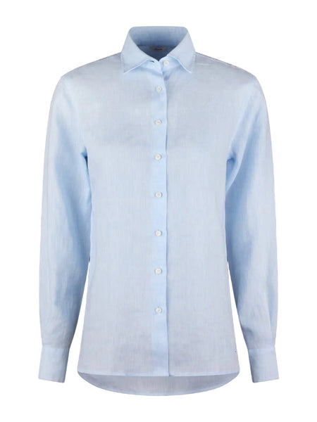 Siri linen shirt SS/26, Lt blue