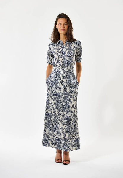 VioletaDea silk shirt SS/26, Royal Garden