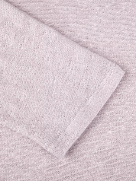 Stenstrøms hør T-shirt basic 3/4, Rosa